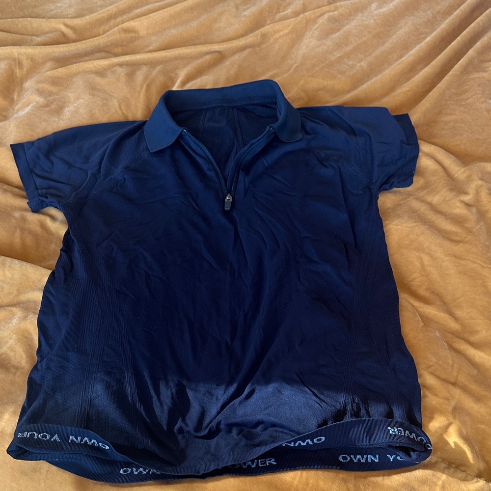 Athleta Kids Polo Shirt - Navy Blue